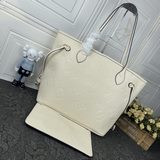 m45686 m45685 m40995 Кожаная сумка Neverfull среднего размера с тиснением! Тяжел