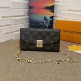 m61273 Кожаный кошелек из ткани Damier с цветной кожаной подкладкой и застежкой,
