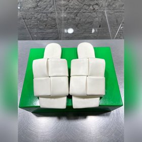 23ss Большой ветер квадратный тапочки Новая популярная модель BV,