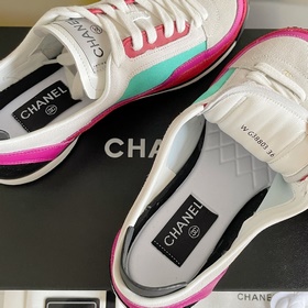 Chanel 2023 ss Новая модель Квадратные спортивные кроссовки Chane
