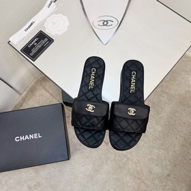 chanel Chanel 23 весна-лето новинка, популярные тапочки Верхняя ч