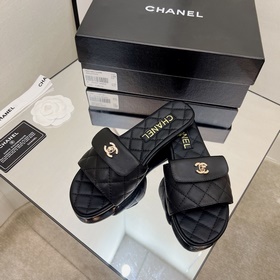 chanel Chanel 23 весна-лето новинка, популярные тапочки Верхняя ч