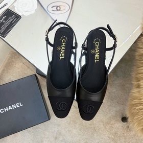 CHANEL / Туфли на толстом каблуке в стиле Мэри Джейн для ранней в