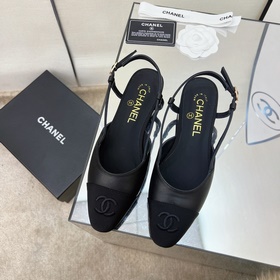 CHANEL / Туфли на толстом каблуке в стиле Мэри Джейн для ранней в