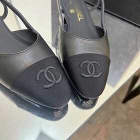 CHANEL / Туфли на толстом каблуке в стиле Мэри Джейн для ранней в