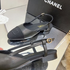 CHANEL / Туфли на толстом каблуке в стиле Мэри Джейн для ранней в