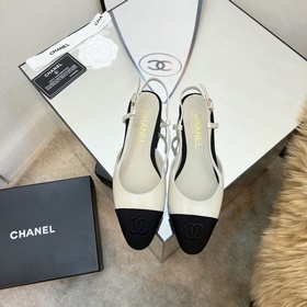 CHANEL / Туфли на толстом каблуке в стиле Мэри Джейн для ранней в