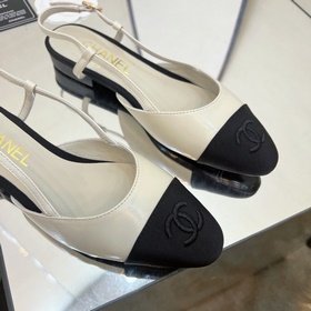 CHANEL / Туфли на толстом каблуке в стиле Мэри Джейн для ранней в