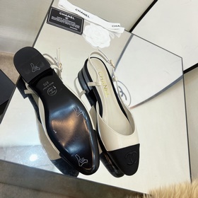 CHANEL / Туфли на толстом каблуке в стиле Мэри Джейн для ранней в