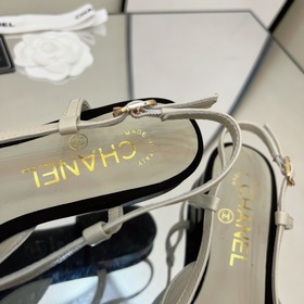 CHANEL / Туфли на толстом каблуке в стиле Мэри Джейн для ранней в