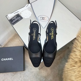 CHANEL / Туфли на толстом каблуке в стиле Мэри Джейн для ранней в