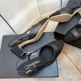 CHANEL / Туфли на толстом каблуке в стиле Мэри Джейн для ранней в