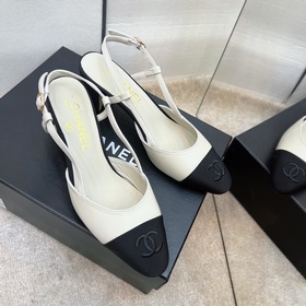 CHANEL / Туфли на толстом каблуке в стиле Мэри Джейн для ранней в