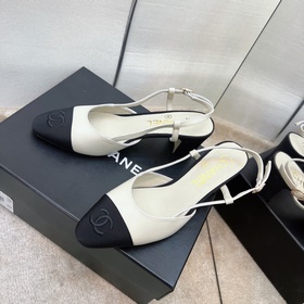 CHANEL / Туфли на толстом каблуке в стиле Мэри Джейн для ранней в