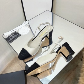 CHANEL / Туфли на толстом каблуке в стиле Мэри Джейн для ранней в