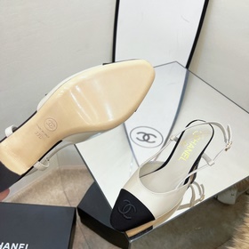 CHANEL / Туфли на толстом каблуке в стиле Мэри Джейн для ранней в