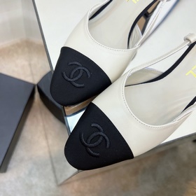 CHANEL / Туфли на толстом каблуке в стиле Мэри Джейн для ранней в
