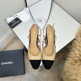 CHANEL / Туфли на толстом каблуке в стиле Мэри Джейн для ранней в