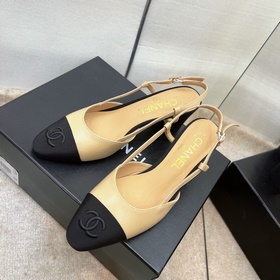 CHANEL / Туфли на толстом каблуке в стиле Мэри Джейн для ранней в