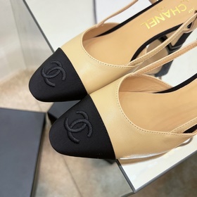 CHANEL / Туфли на толстом каблуке в стиле Мэри Джейн для ранней в