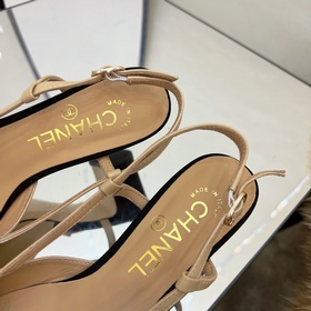 CHANEL / Туфли на толстом каблуке в стиле Мэри Джейн для ранней в