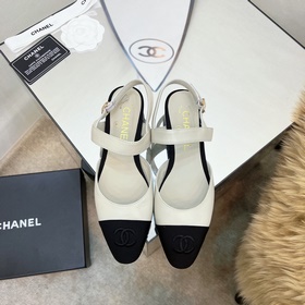 CHANEL / Туфли на толстом каблуке в стиле Мэри Джейн для ранней в