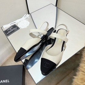 CHANEL / Туфли на толстом каблуке в стиле Мэри Джейн для ранней в