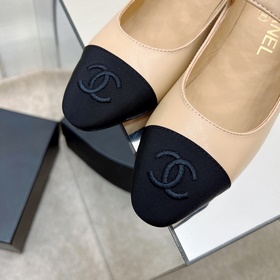 CHANEL / Туфли на толстом каблуке в стиле Мэри Джейн для ранней в
