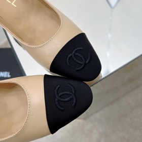 CHANEL / Туфли на толстом каблуке в стиле Мэри Джейн для ранней в