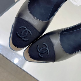 CHANEL / Туфли на толстом каблуке в стиле Мэри Джейн для ранней в