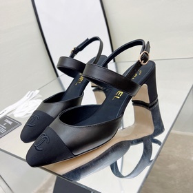 CHANEL / Туфли на толстом каблуке в стиле Мэри Джейн для ранней в