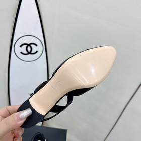 CHANEL / Туфли на толстом каблуке в стиле Мэри Джейн для ранней в