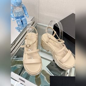 Chanel 23Ss Новая модель Chanel Ромбовидная платформа, толстая по