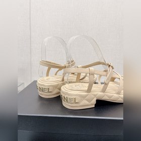 Chanel 23Ss Новая модель Chanel Ромбовидная платформа, толстый ка