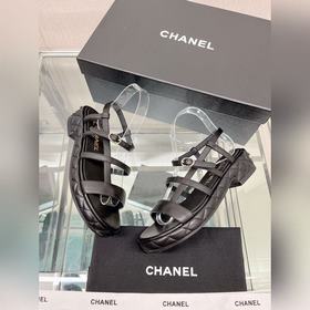 Chanel 23Ss Новая модель Chanel Ромбовидная платформа, толстый ка