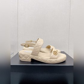 Chanel 23Ss Новая модель Chanel Ромбовидные сандалии на толстом к