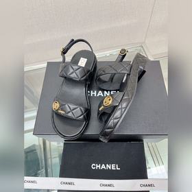 Chanel 23Ss Новая модель Chanel Ромбовидные сандалии на толстом к