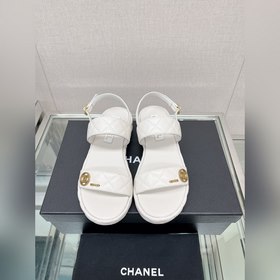 Chanel 23Ss Новая модель Chanel Ромбовидные сандалии на толстом к