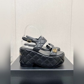Chanel 23Ss Новая модель Chanel Ромбовидные сандалии на толстой п