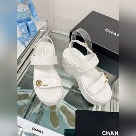 Chanel 23Ss Новая модель Chanel Ромбовидные сандалии на толстой п
