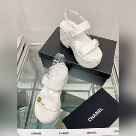 Chanel 23Ss Новая модель Chanel Ромбовидные сандалии на толстой п