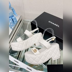 Chanel 23Ss Новая модель Chanel Ромбовидные сандалии на толстой п