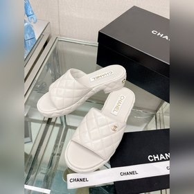 Chanel 23Ss Новая модель Chanel Ромбовидные туфли на толстом кабл