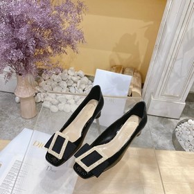 Осенние туфли Dior ldyle с лакированной кожей и стразами — ретро-