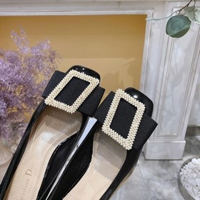 Осенние туфли Dior ldyle с лакированной кожей и стразами — ретро-
