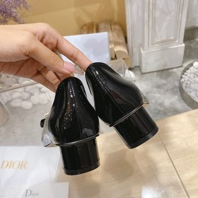 Осенние туфли Dior ldyle с лакированной кожей и стразами — ретро-