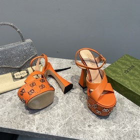 GUCCI весенняя новинка – туфли на платформе, модель с подиума, ор