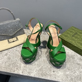 GUCCI весенняя новинка – туфли на платформе, модель с подиума, ор
