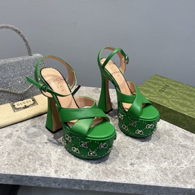 GUCCI весенняя новинка – туфли на платформе, модель с подиума, ор