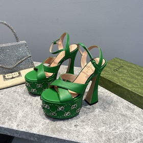 GUCCI весенняя новинка – туфли на платформе, модель с подиума, ор